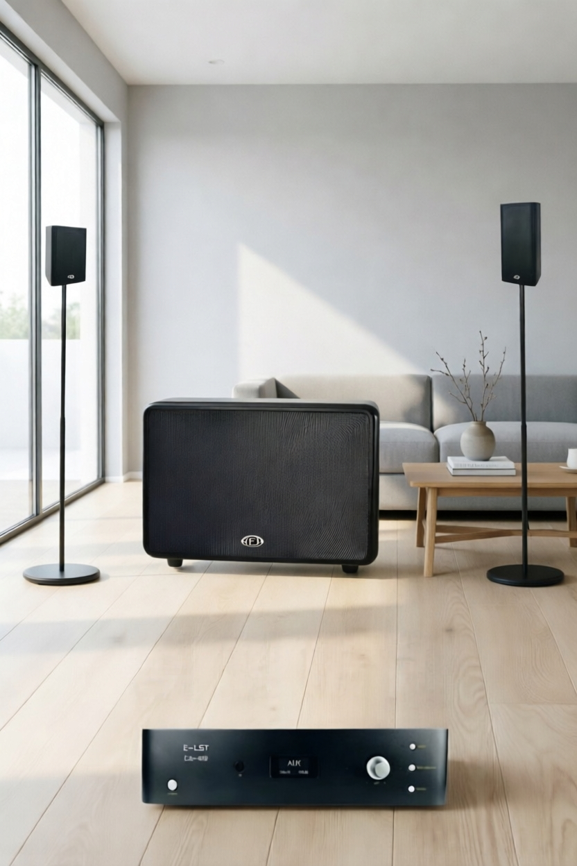Home Theater Background Music Speaker – Minimalist Design