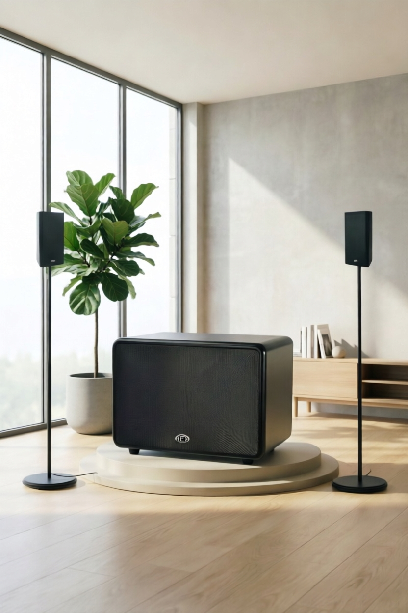 Home Theater Background Music Speaker – Minimalist Design