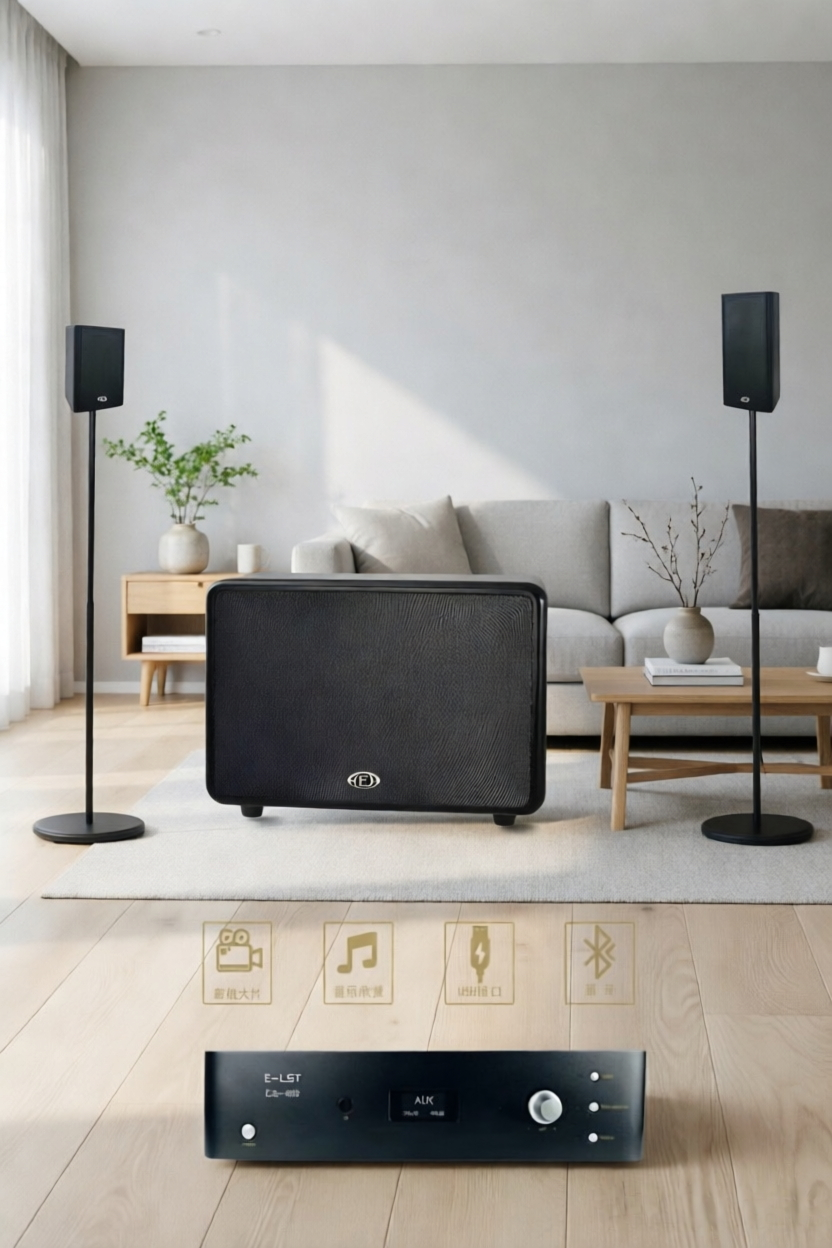Home Theater Background Music Speaker – Minimalist Design