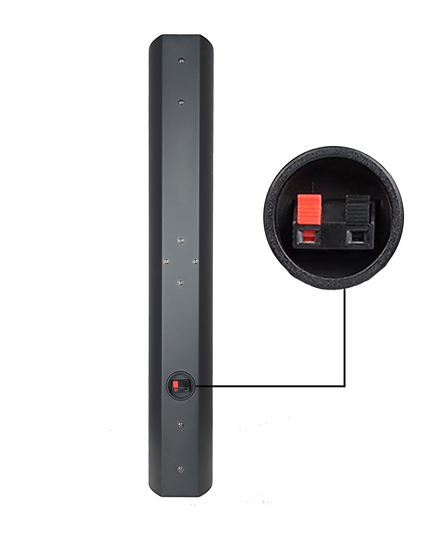 E-1st MS-430 Wall-Mount Bar Speaker | 200W Full-Range 4+1 Driver | Die-Cast Aluminum