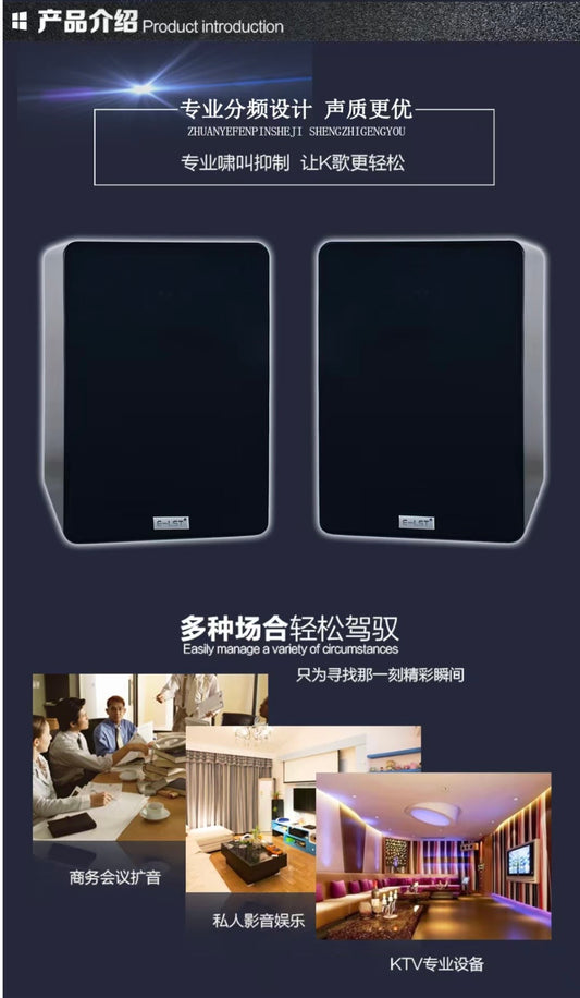 E-LST K-1000/CS-620 Home KTV Speaker Set with Wireless Mic